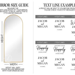 Custom Mirror Decal for Any Event, Bridal Shower Mirror Decal, Birthday Mirror Decal image 3