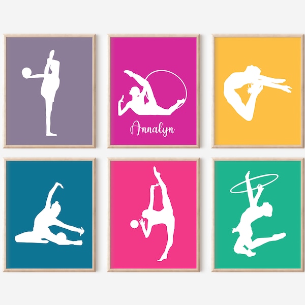 Dance Gifts, Ribbon Dancer, Artistic Dance Prints, Teen Girl Wall Art, Hula Hoop Dancer, Dance Art
