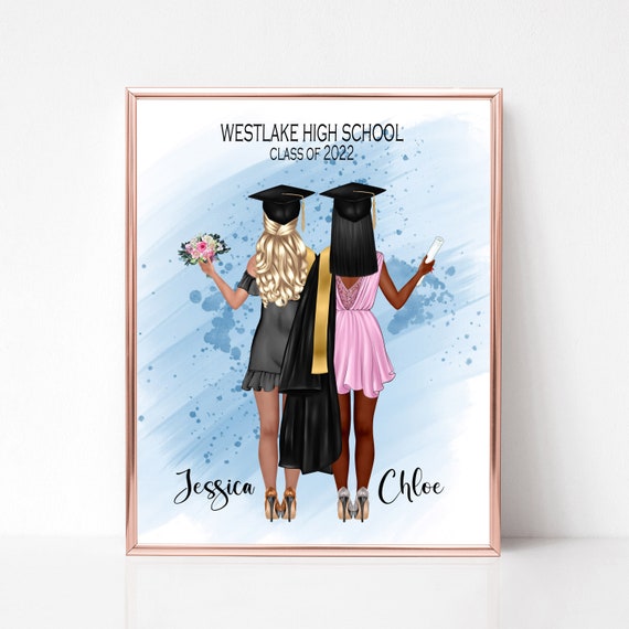 Personalized Grad Print, High School Graduation Gifts, High School Senior  Gifts, College Graduation Gift, Graduation Gifts for Best Friend 