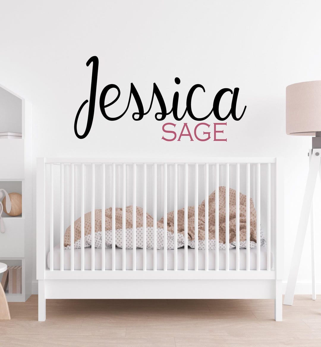 Personalized Nursery Name Wall Decal: Girls Room Decor - Etsy