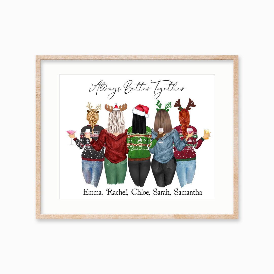 Personalized Best Friend Print Christmas Gift for Best - Etsy