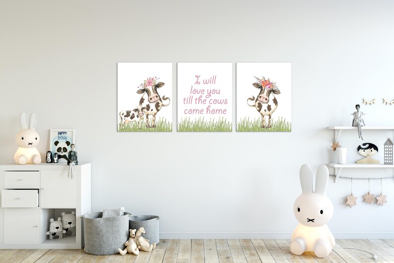 Cow Nursery Decor I Will Love You Till the Cows Come Home Etsy