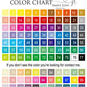 The image is a color chart with various shades of paint colors, ranging from light to dark. The chart is organized into a grid with rows and columns, displaying the different paint colors and their corresponding numbers. The chart also includes a message at the bottom that reads, "If you don't see the color you're looking for contact me."