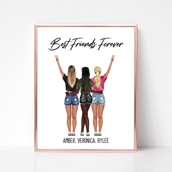 Personalized High School Friends Gift BFF Gifts Best Friend 