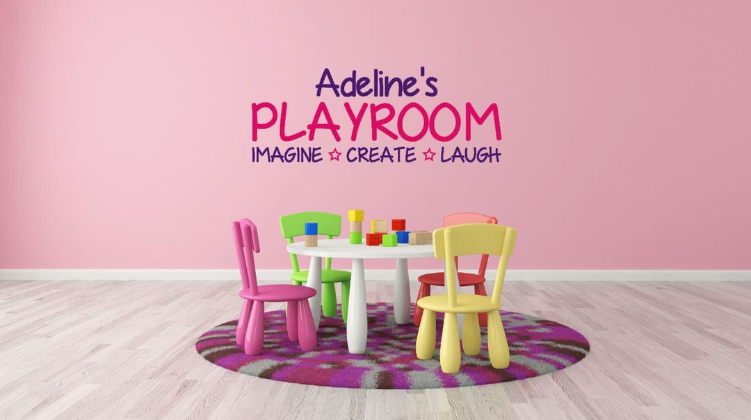 Personalized Playroom Wall Decal Kids Room Decal Playroom Etsy