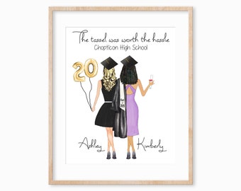 Graduation Gift for Her, University Gifts, College Grad Gift, Friendship Gift, Personalized College Graduation Gift for Best Friend