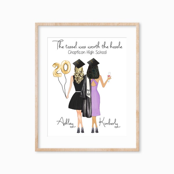 Graduation Gift for Her, University Gifts, College Grad Gift, Friendship Gift, Personalized College Graduation Gift for Best Friend