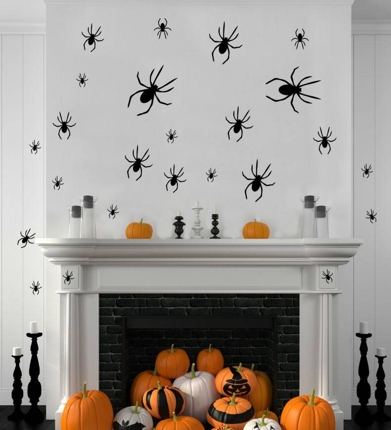 Spider Wall Decals Spiders Vinyl Sticker Halloween Decor - Etsy