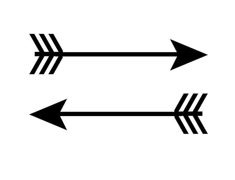 Arrow Wall Decals Arrow Wall Sticker Arrow Decal Arrow Etsy