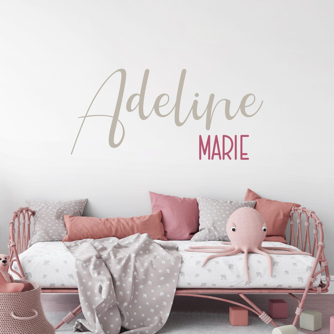 Custom Name Wall Decal, Girls Bedroom Decor, Personalized Vinyl ...