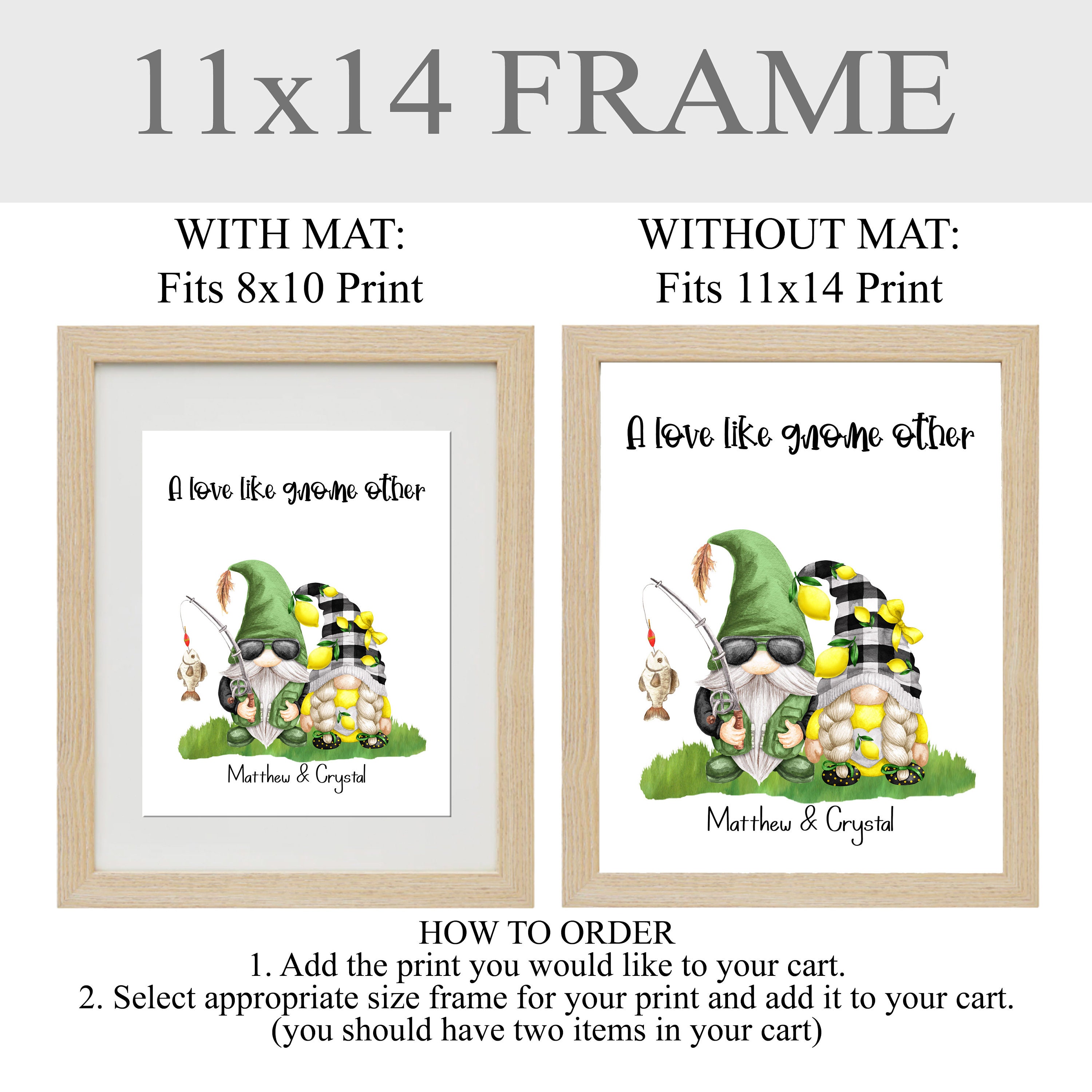 5x7 ADD a FRAME to Your Order Black, Gray or White Frames, With or Without  Mat Board, Ready to Hang 