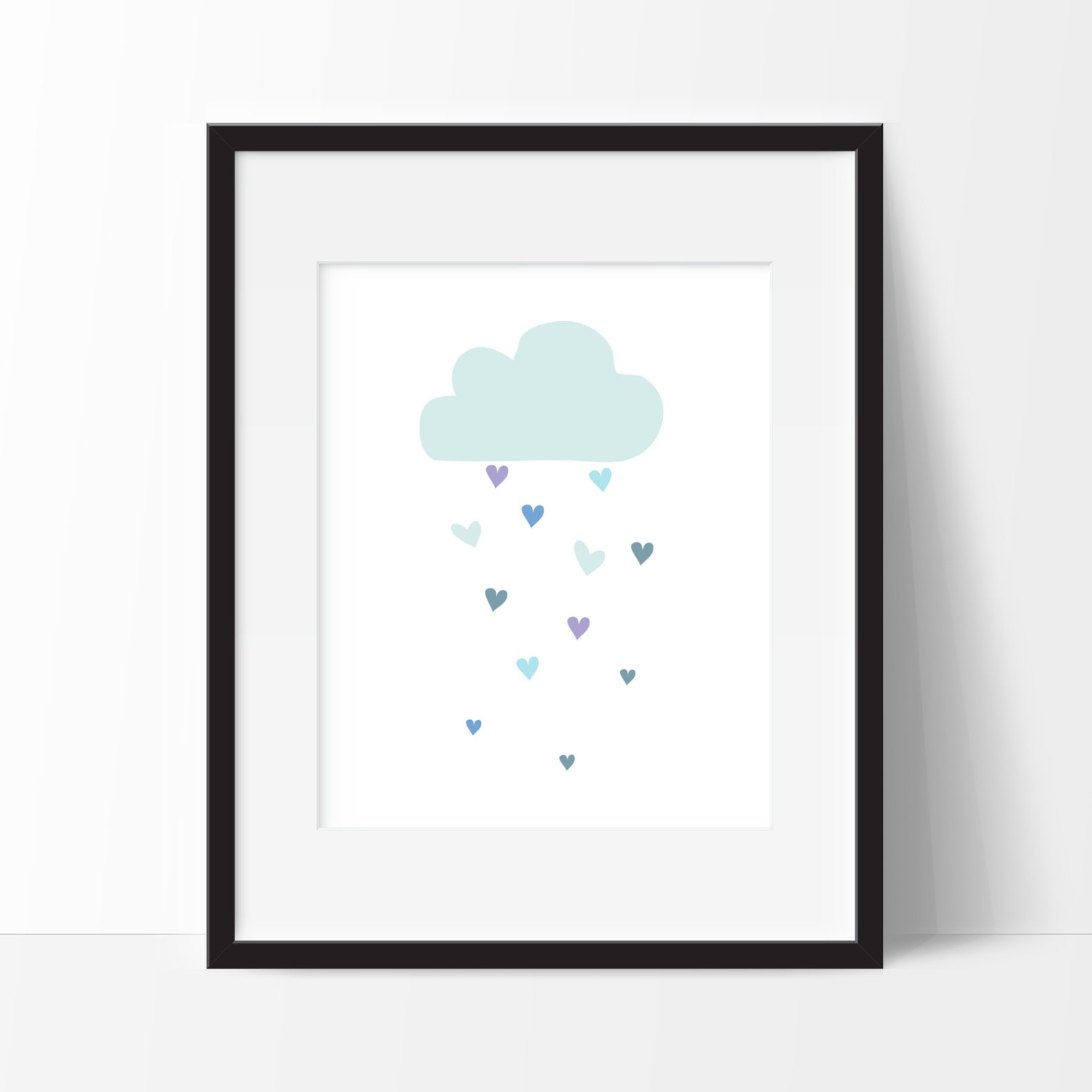 Rainbow Nursery Rainbow Wall Art Cloud Nursery Cloud Etsy