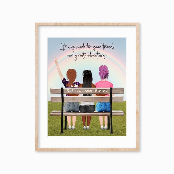 Personalized High School Friends Gift BFF Gifts Best Friend 