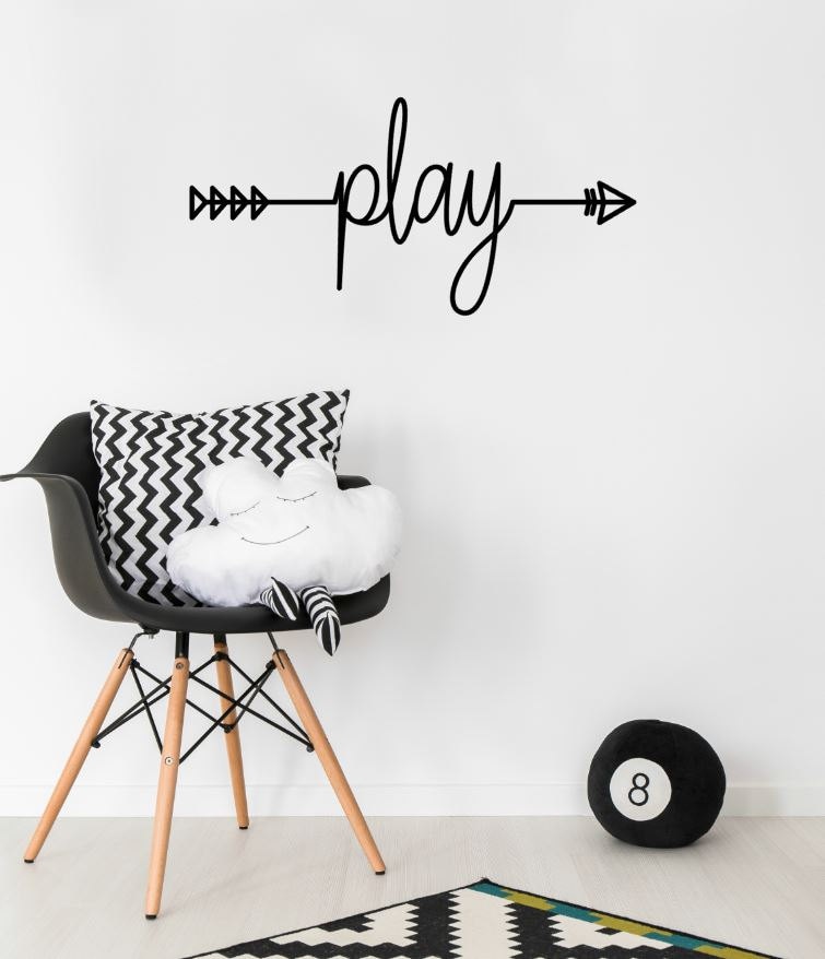 Play Wall Decal Playroom Wall Decal Inspirational Wall Etsy