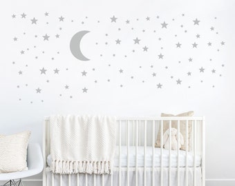 MOON and CLOUD wall sticker Personalised any name boys STARS AFC4 DECAL DECOR MOON and CLOUD wall sticker Personalised any name boys STARS AFC4 DECAL DECOR