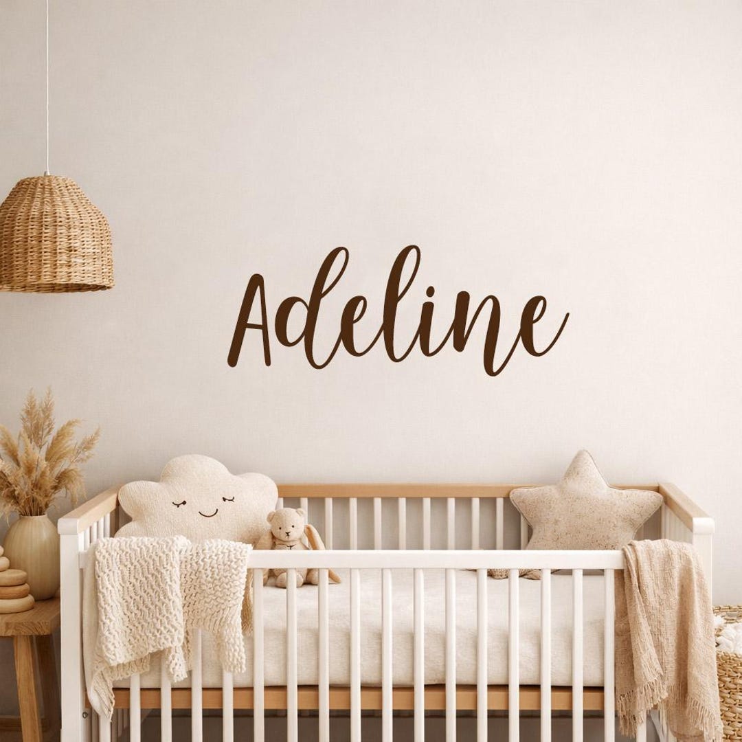 Personalized Name Decal for Girls, Custom Nursery Decor, Kids Bedroom ...