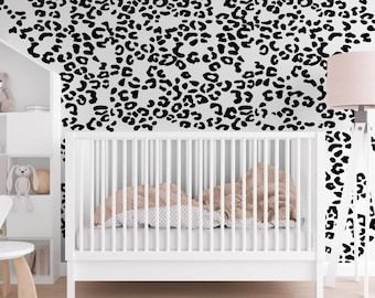 Leopard Print Wall Decals, Peel and Stick, Nursery Decor