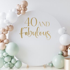 Fabulous 40 Stickers Set - 20 Sheets Of 2-Inch Circle Labels For Party Favors