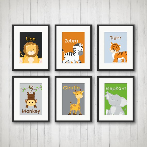 jungle nursery wall art