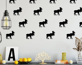 Moose Wall Decal, Moose Theme Nursery, Cabin Decor