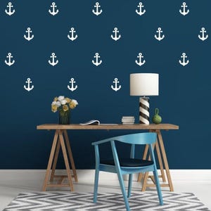 Anchor Wall Decals – Nautical Nursery Decor, Peel & Stick
