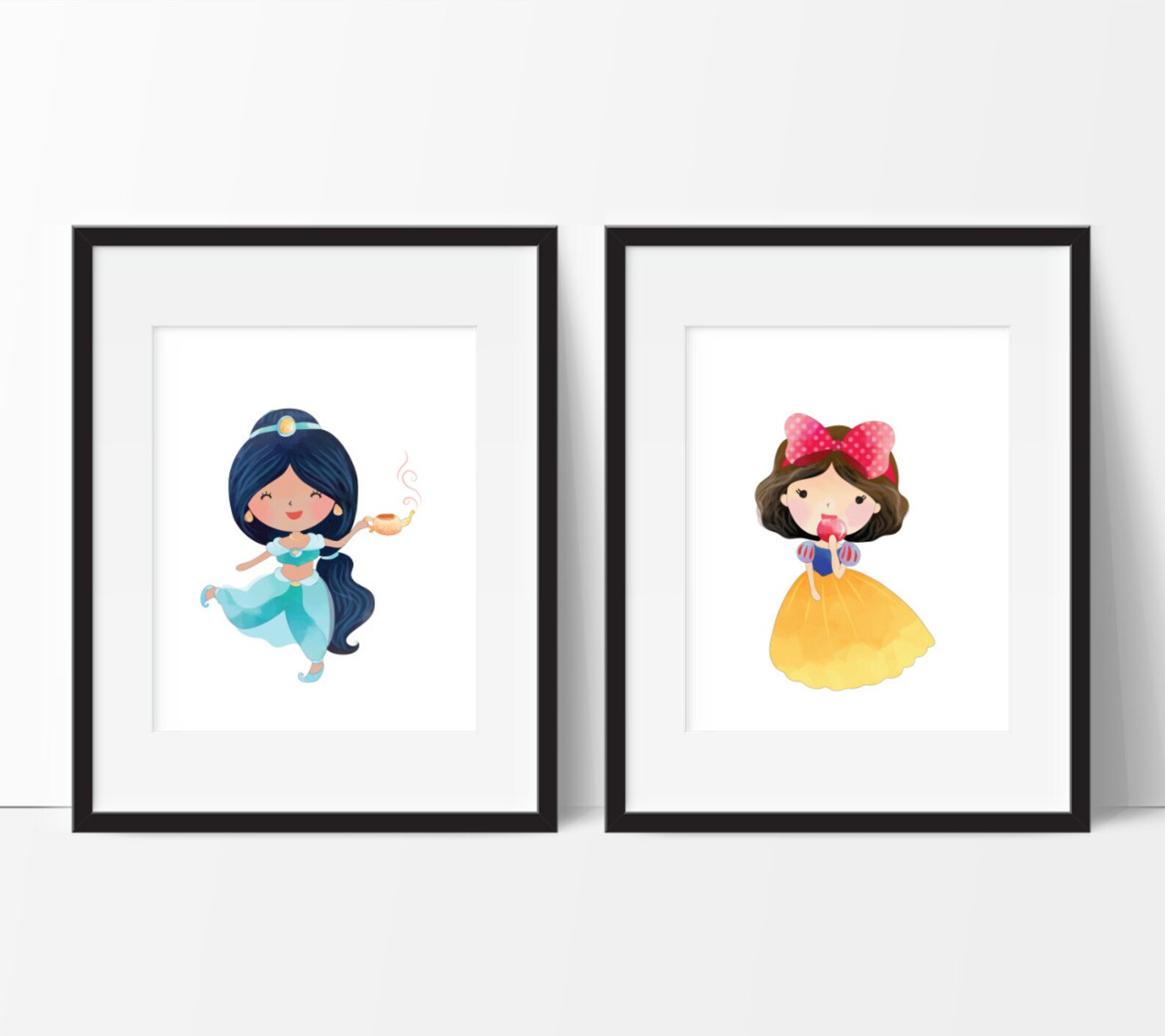 Princess Wall Art Princess Wall Decor Girls Princess Room Etsy