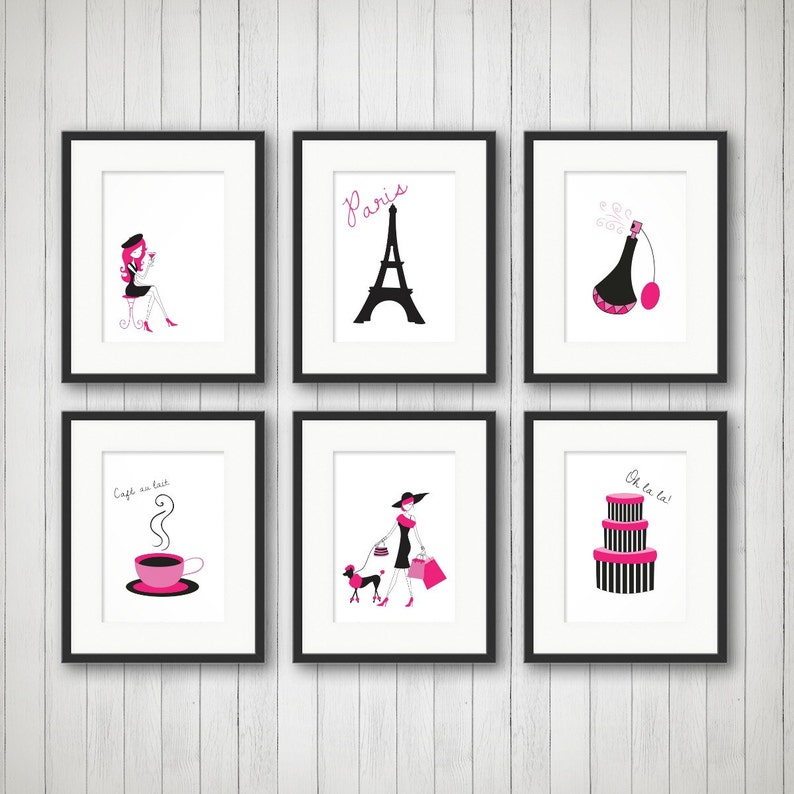 Paris Decor Teen Room Decor Fashion Print Fashion Art Etsy