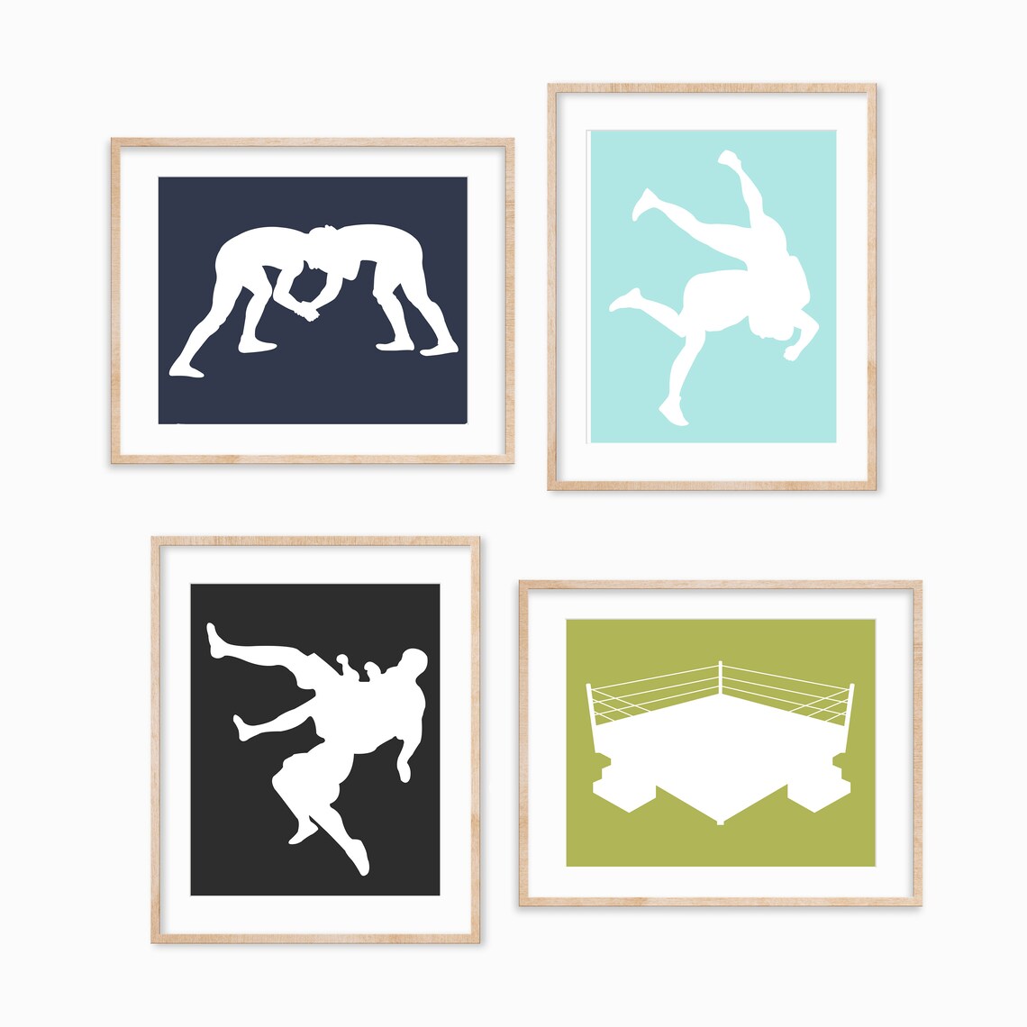Wrestling Wall Art Print Gifts for Wrestlers Wrestling Wall Etsy