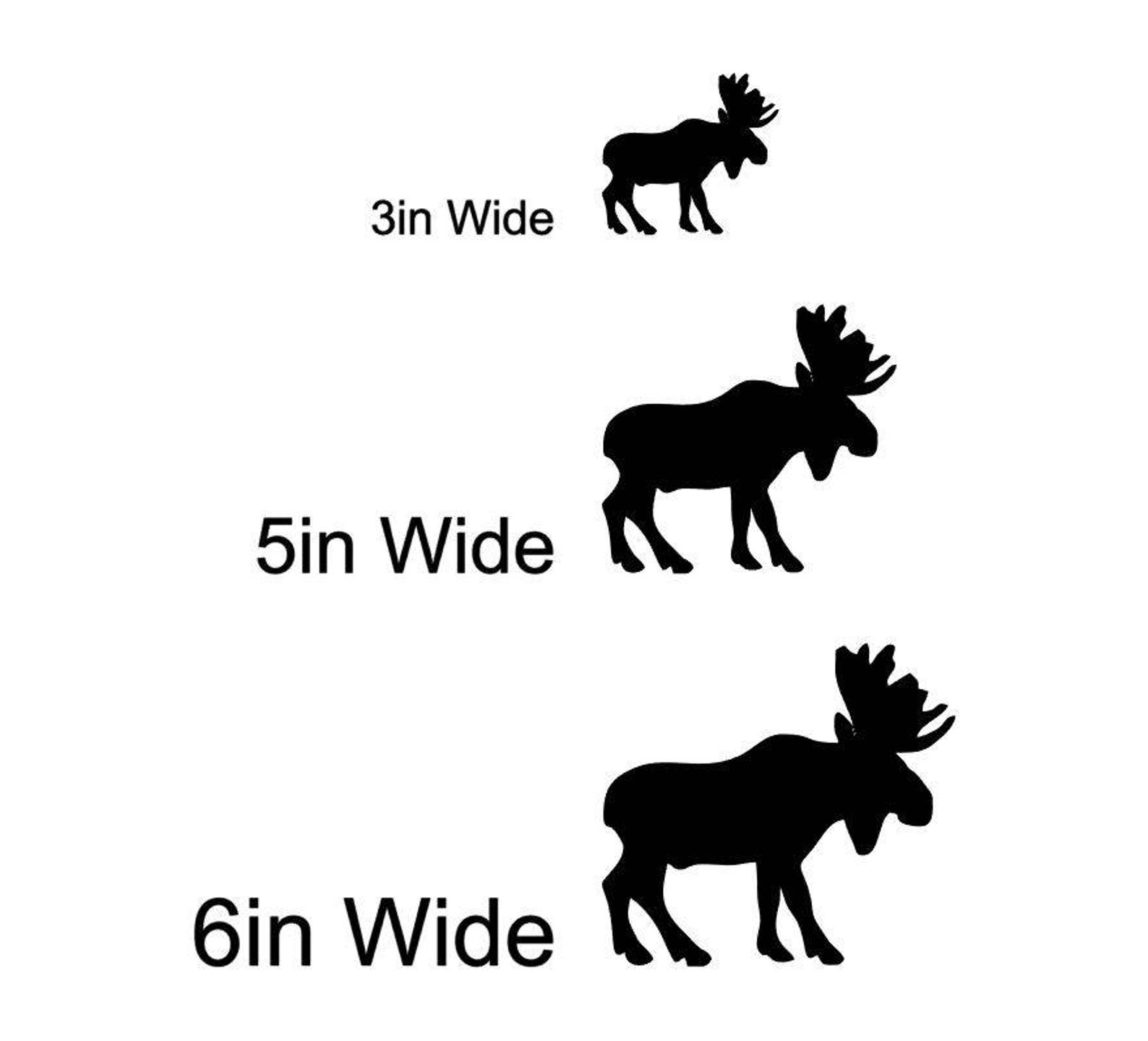 Moose Wall Decal Moose Theme Nursery Cabin Decor Etsy