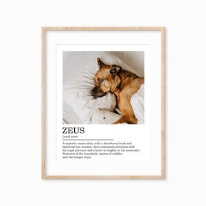 Personalized Pet Definition Print, Customized Art for Pet Lovers, Pet Memorial Gift, Dog Wall Art Print