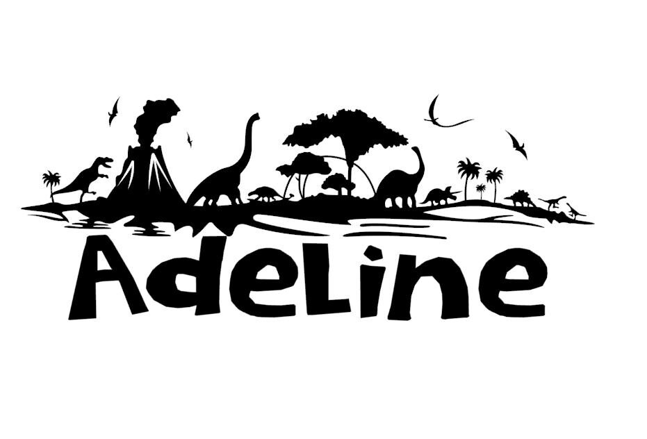 Dinosaur Name Decal Dinosaur Wall Decor Kids Dinosaur Room Etsy