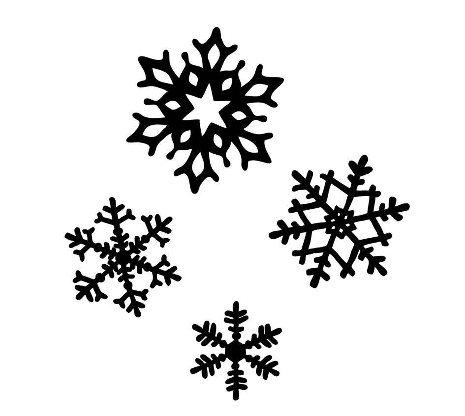 Snowflakes Decal Holiday Wall Decals Christmas Decals - Etsy