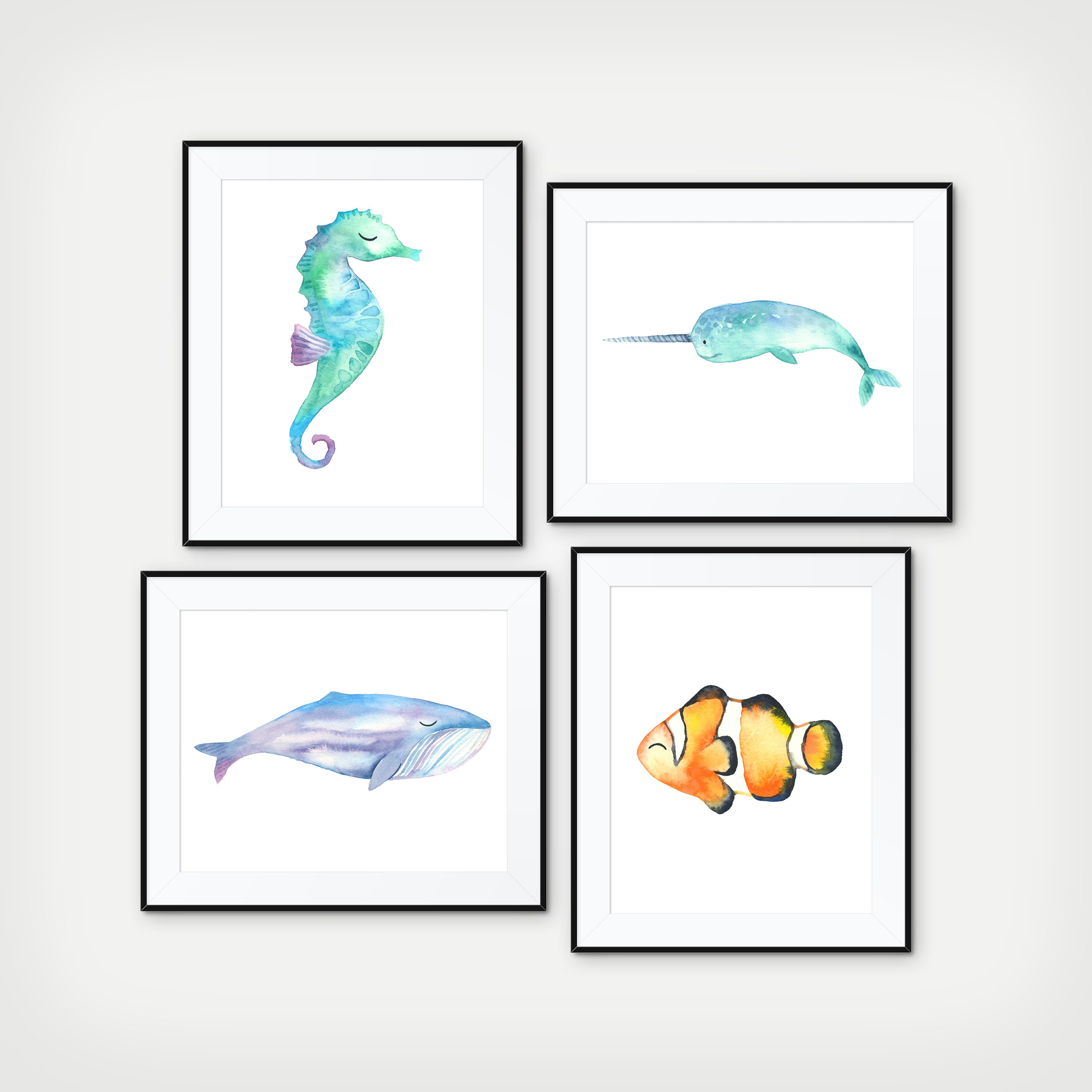 Under the Sea Bathroom Decor Under the Sea Wall Art Etsy