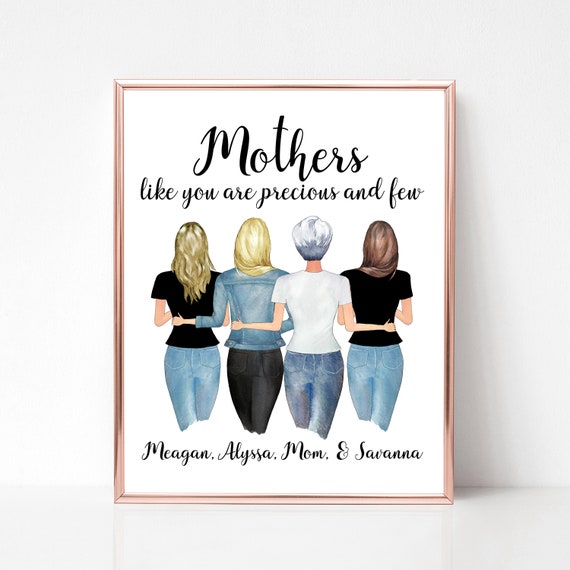 Personalized Mother Daughter Gift for Mom Mothers Day Gift From