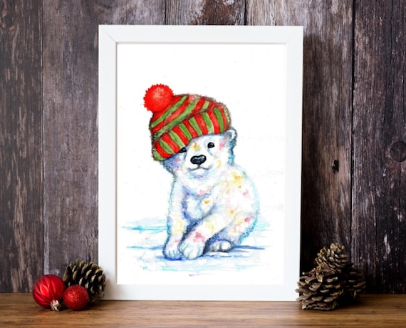 Christmas bear painting Clearance