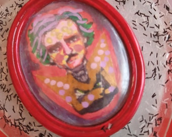 Broche ou déco Edgar Allan Poe