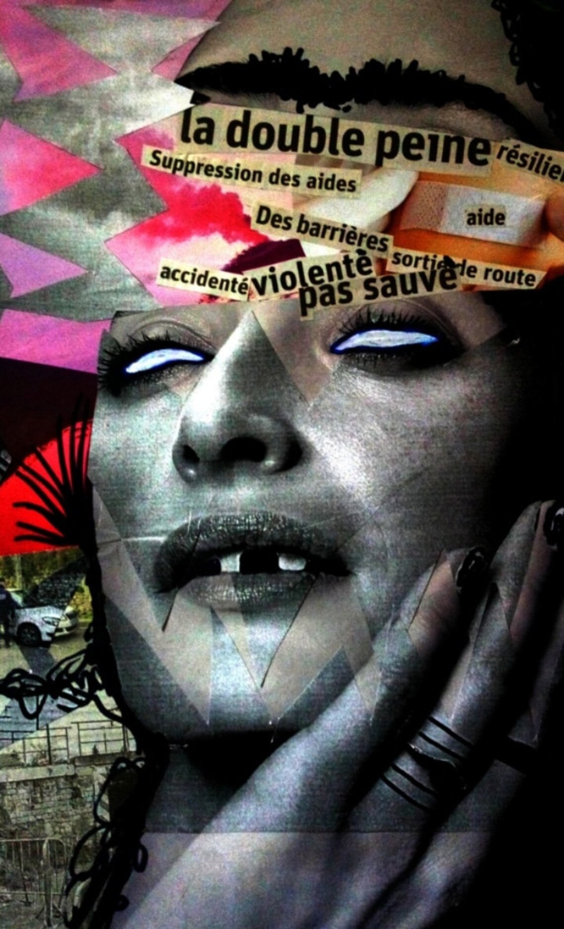 Collage on Homeless Women - Etsy