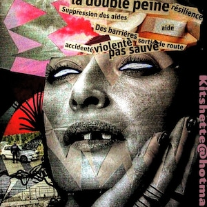 Collage sur les femmes sans domiciles fixes