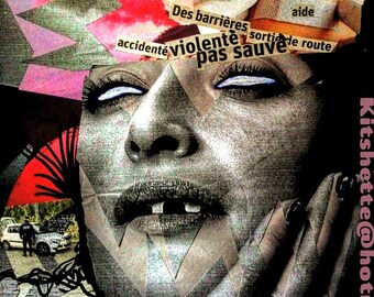 Collage on homeless women