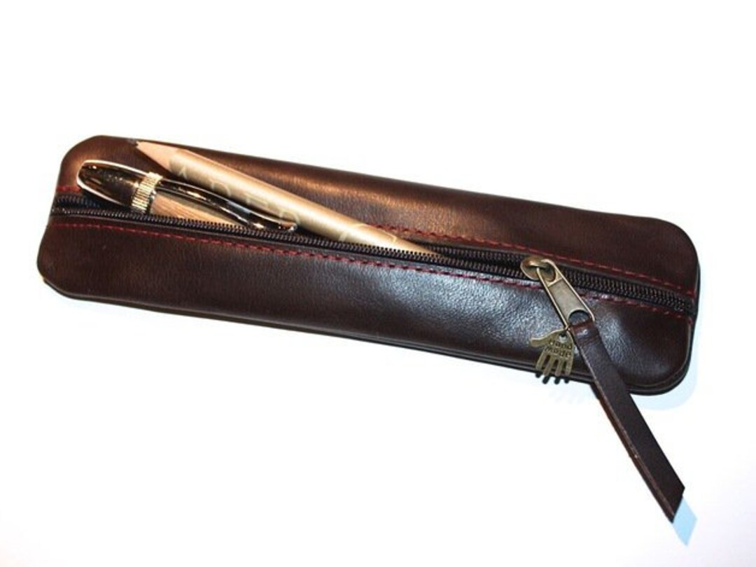 PIN CASE for 2 Fine Writing Instruments Pencil Case Leather Etsy