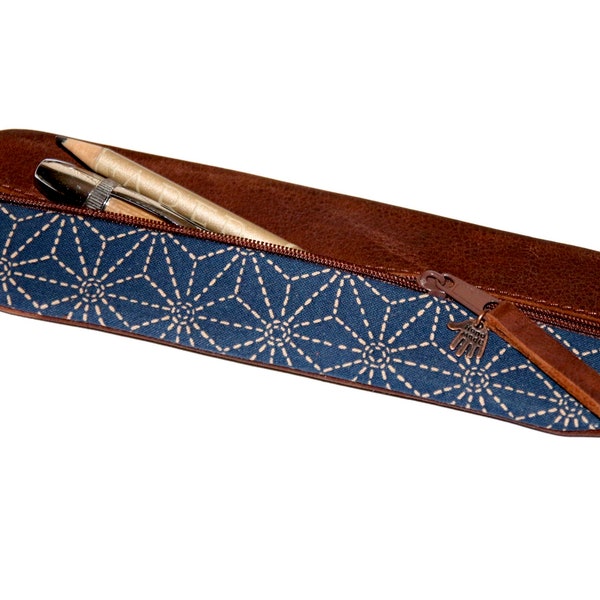 HIGH QUALITY PENCIL CASE LEATHER & FABRIC JAPANESE