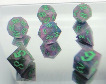 Handmade Polyhedral Dice set *The Gummy Bear*