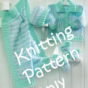 New Sirdar 3166 Snuggly Fair Isle Baby Child Jacket Hat Mitt Knitting Pattern