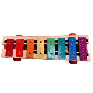 Vintage 1964 Fisher Price Pull A Tune Xylophone Wooden Musical Instrument Toy