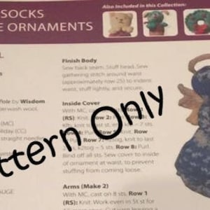 New Marathon Socks North Pole Christmas Ornament Crochet and Knitting Pattern