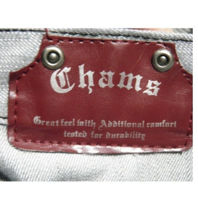 Vintage Y2K Chams Mens Size 36 Shinny Denim Baggy Loose Hip