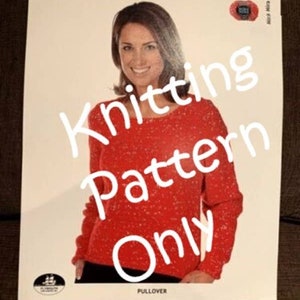 New Plymouth Yarn Design Studio S402 Pullover Sweater Knitting Pattern