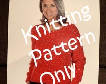 New Plymouth Yarn Design Studio S402 Pullover Sweater Knitting Pattern