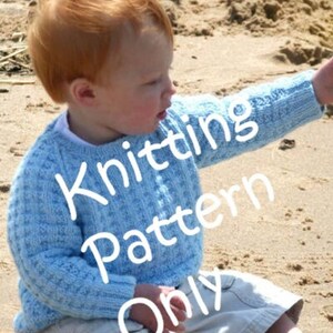 New Chris de Longpre Little Jersey Child Sweater Knitting at KNoon Pattern