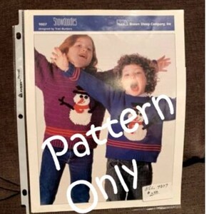 New Snowdoodles 9807 Traci Bunkers Childs Sweater Crochet & Knitting Pattern